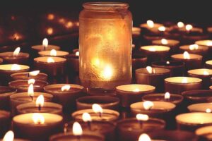 Candele per il lutto